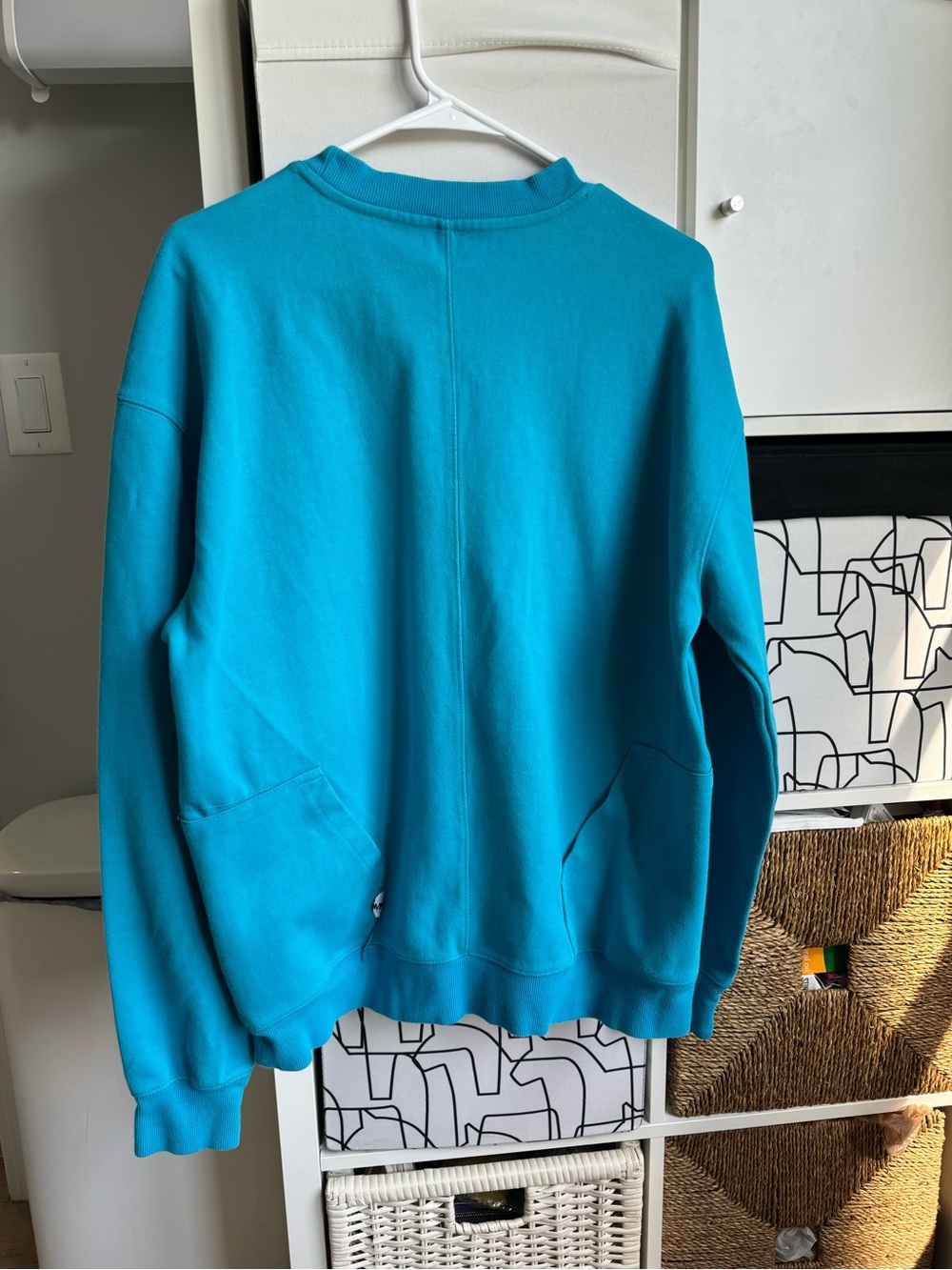 Ader Error Turquoise Blue Crewneck Sweater - Picture 4 of 7